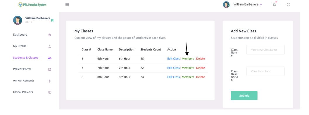 See Class Members